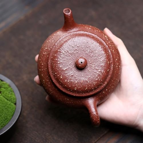 Tea Pots For Loose Tea Original Ore High Temperature Section Burning Red Coarse Sand Open Furnace Teapot Tea Room Table Tea Set Tea Infuser Pot - Image 5