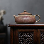 Tea Kettle Office Desktop Purple Clay Teapot Household Hand-Carved Large Capacity Teapot Ceramic Tea Infuser - Image 3