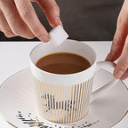 Moving Reflection Creative Coffee Cup Mirror Reflection Coffee Mug Coffee Handmade Mug Tea Ceramic Cup Shadow Mirror Saucers Coffee Mug (Color : Horse) - Image 2
