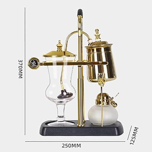 Siphon Coffee Maker, 3-5 Cups Detachable Siphon Coffee Brewer, 304 Stainless Steel Mesh and High Borosilicate Heat-Resistant Glass, Double Ridged Fulcrum with Tee Handle for Coffee, Tea - Image 5