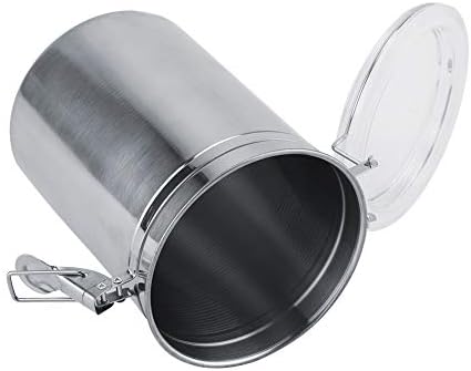 Stainless Steel Coffee Container Vacuum Sealed - Large Capacity Storage Jar for Coffee Beans Tea Sugar with Airtight Seal 1200ml Food Grade Metal Canister for Bean Storage - Image 5
