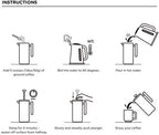 TERANUVO Stainless Steel French Press Coffee Maker - Image 5