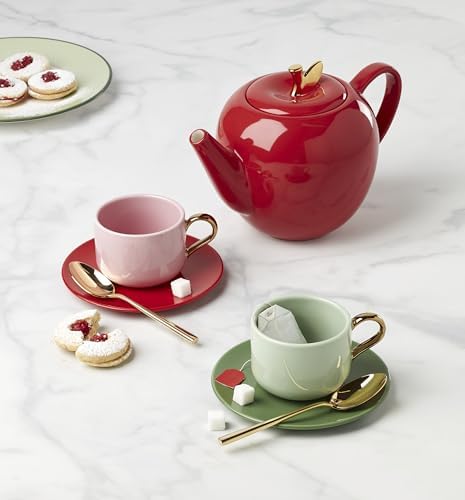 kate spade new york Make It Pop Cup & Saucer Set, 1.30, Pink - Image 5