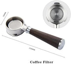 58 MM 3ears Bottomless Portafilter,Compatible With Barsetto,Compatible With Oster,Coffee Machine Stainless Steel Espresso Handle Filter Barista Tool(58mm-A2) - Image 2