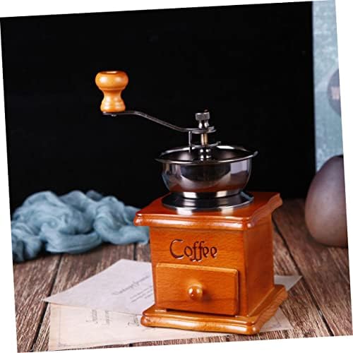 SHOWERORO Manual Coffee Bean Grinder Conical Burr Hand Crank Grain Mill Coffee Grinder for Beans Grains Vintage Design Easy Cleaning - Image 5