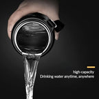 50 oz Smart Water Bottles with Digital Temperature Display Coffee Tea Infuser Bottle LED Thermal Cup Double Walled Vacuum Insulated Stainless Steel Flask Leak Proof Travel Mug Keep Warm (black) - Image 2