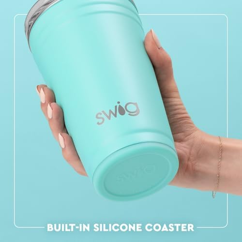 Swig Life 24oz Insulated Party Cup with EZ Slider Lid, Flourish - Image 6