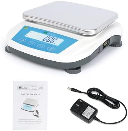 U.S. Solid Digital Precision Balance 5000g x 0.01g, Lab Scale, RS232 Interface, 19 Measurement Units by USSolid