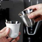304 Stainless Steel Espresso Mugs 80ML Coffee Cups Insulated Double Wall Heat-insulating Safe Small Capacity Drink(Black) - Image 2