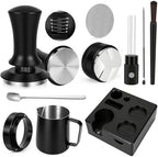 10PCS 51mm Espresso Accessories Kit with Tamping Station & Milk Pitcher - Image 4