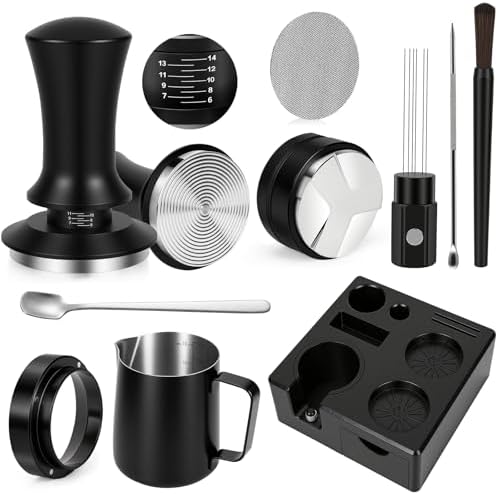 10PCS 51mm Espresso Accessories Kit with Tamping Station & Milk Pitcher - Image 4