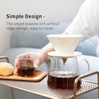 watchget Glass Coffee Carafe 500ml/17oz - Heat Resistant Thin Borosilicate Coffee Server, Clear Pour Over Coffee Pot Maker, Ideal for Home, Office, and Café (Pack of 2) - Image 6