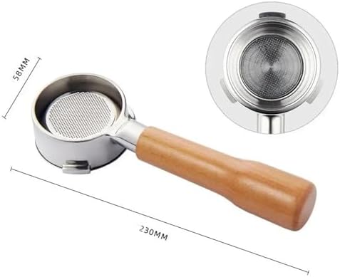 58 MM 3ears Bottomless Portafilter For Barsetto Coffee Machine Stainless Steel Espresso Handle Filter Barista Tool(58mm-Barsetto-C1) - Image 2