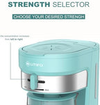 LITIFO Iced Tea Maker and Iced Coffee Maker Brewing System with 2.5-quart Pitcher, sliding strength selector for Taste Customization, Stainless Steel (Green) - Image 5