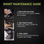 universal 14-Cup Programmable Drip Coffee Maker with 24-Hour Timer, Self-Cleaning System, Glass Carafe & Reusable Filter - Image 6