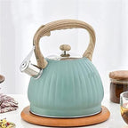 Tea kettle, Stovetop Whistling Tea Kettle Stainless Steel Teapot with Ergonomic Handle 3 Liter Capacity Anti-Scald Design - Image 2