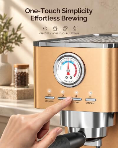Maestri House Espresso Machine with 20 Bar Italian Pump and Milk Frother - Image 6