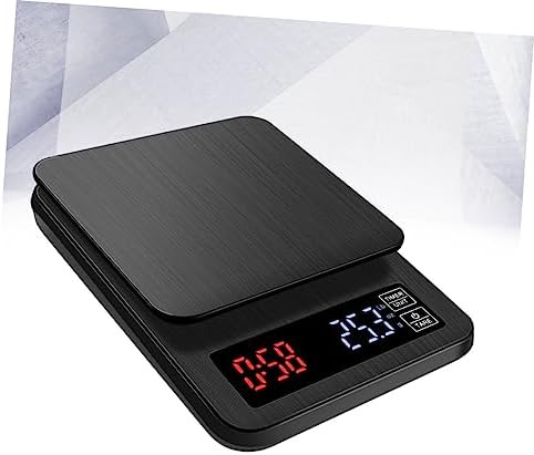 Electronic Coffee Scale with Timer 5kg Black Digital Kitchen Scale - Image 3