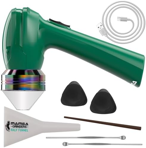 Mamba Original Electric Seed Grinder, USB-C Rechargeable Spice Mill, Green by Mamba