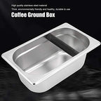 Coffee Ground Box, Stainless Steel Coffee Grounds Container Bucket Waste Bin, Dump Bin Espresso Knock Box, Dump Bin Espresso Knock Box for Brewing Coffee Grounds - Image 2