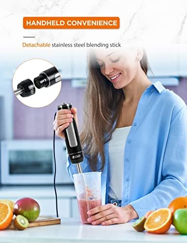 Commercial Chef Multi-Purpose Immersion Hand Blender, 500 Watts, CHIB50B - Image 6