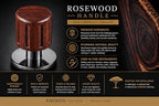 Spring Loaded Tamper 54mm For Breville with Click Feedback, Rosewood - Image 6