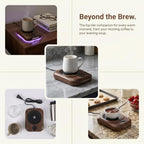 GANAZONO Electric Coffee Mug Warmer 4 Heat Settings, Timer Reservation with Smart Temperature Control Oversized Heating Panel, Colorful Ambience Light, Auto Shutoff, Cord for Home - Image 3