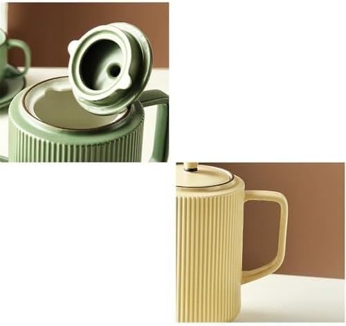 Water Pitcher Tea Cup Kettle Set Cup Home Living Room Ceramic Water Cup Coffee Cup Set Cup Water Cup Water Jug(Green) - Image 6
