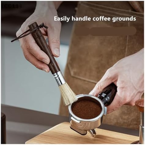 Coffee Brush Grinder Cleaning Tool Bar Counter Powder Home Remove Residue Wooden Handle(2) - Image 2