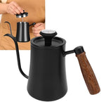 Haofy Stainless Steel Gooseneck Tea Kettle with Thermometer, Pour Over Coffee Pot Wood Handle Drip Coffee Tea for Hot Beverages 9.1x5.5in - Image 2