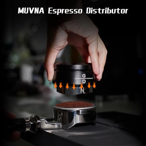 51mm Espresso Distributor, Slow Rebound Espresso Coffee Leveler Tool with Stainless Steel 2 Blade Base, Fits 51mm Blttomless Portafilters(Black) - Image 2