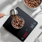 Digital Coffee Scale with Timer, 2kg/0.1g High-Precision Espresso Scale, Portable Rechargeable Mini Kitchen Scale with LED Display, Auto Timer & USB Charging - Image 7