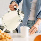 Electric Kettle, 1.7 Litre Retro Style, Kitchen Countertop Coffee Tea Hot Water Kettle, Double Wall 304 Stainless Steel BPA Free Boiler, Auto Shut-Off and Boil-Dry - Image 7