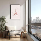 Espresso Barista Canvas Wall Art Framed Minimalist Coffee Line Painting - Image 5