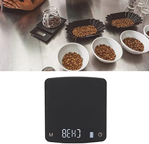 Digital Coffee Scale Rechargeable with Timer 2kg/0.1g High Precision Drip Coffee Kitchen Food Scale with Tare and Piece Counting Functions (500g/0.01g) - Image 3