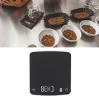 Digital Coffee Scale Rechargeable with Timer 2kg/0.1g High Precision Drip Coffee Kitchen Food Scale with Tare and Piece Counting Functions (500g/0.01g) - Image 3