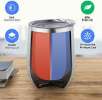 DOMICARE Stainless Steel Wine Tumbler Bulk with Lid, Personalized Insulated Tumblers Set, 12oz Travel Coffee Cups Pack of 12, Stainless steel - Image 2