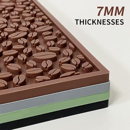 Extra Large Barista Tamper Station & Drip Tray, 16×18IN All-in-One Non-Slip Silicone Mat for Espresso Tamping Cleaning Portafilter, Protect Countertop from Coffee Stains & Scratches - Image 5