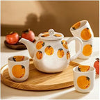 Water Pitcher Ceramic teapot Teacup Combination Household Tea Set Cool Kettle Gift Creative Flower teapot Water Jug - Image 6