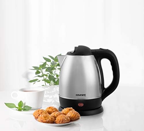 Courant 1.5 liter Cordless Stainless Steel Electric Kettle – 120V electric kettle with 360 Degree Rotational Body - Image 3