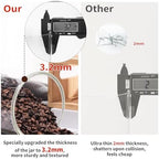 ZOMUIA Glass Coffee Containers Airtight Coffee Bean Storage Jars with Shelf, 2Pcs 44oz Coffee Station Organizer Coffee Canisters, Kitchen Food Storage Jars for Coffee, Sugar, Candy, Oats, Nuts - Image 3