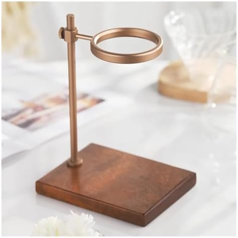Dripper Hand Pour Over Stand Adjustable Coffee Filter Holder With Wooden Base Station - Image 5