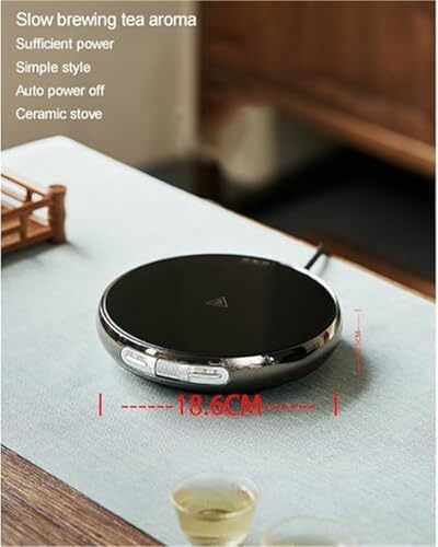 Glass Teapot Set with Ceramic Stove 4 Cups Heat-Resistant Teapot with Removable Infuser for Loose Leaf Tea - Image 2
