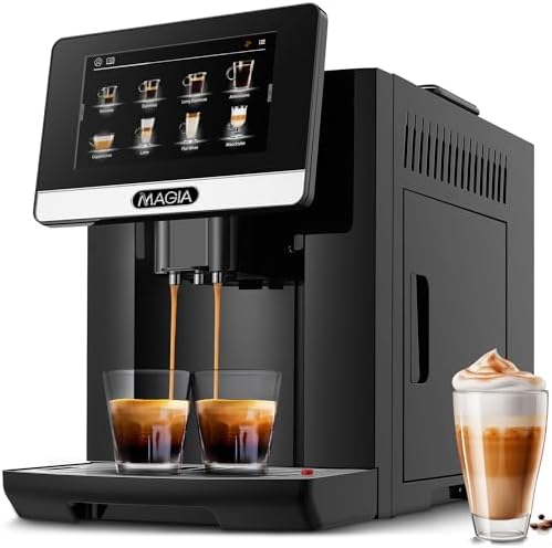 Zulay Magia Fully Automatic Espresso Machine With Grinder - 19 Customizable Coffee Options - Auto-Cleaning For Easy Maintenance - Milk-Foam System For Latte, Cappuccino, Macchiato - OG Silver by ZulayKitchen