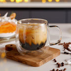 CNGLASS CnGlass16oz (4-pack) Double Wall Coffee Glass Mugs 50.7oz Glass Teapot Stovetop Safe - Image 4