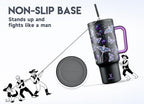 Meoky 40 oz Glow in the Dark Tumbler with Handle and Straw, Tumbler with Lid and Straw, Insulated Stainless Steel Travel Mug, 100% Leak-proof, Keeps Cold for 34 Hours (Butterfly) - Image 6