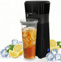 Cold Brew Coffee Maker with Reusable Coffee Filter and Insulated Pitcher, 20 Oz Iced Tea Maker for Ground Coffee, Single Serve Machine for Home, Strength Control for Flavor, Black by LightUpLife