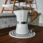 Cuban Coffee Starter Kit – Cafecito Ritual System with Ceramic Sandstone Stand | 6-Cup Moka Pot (Cafetera Cubana) with Espuma Tools, Removable Anti-Splash Valve & Espresso Coffee - Image 4