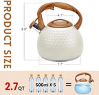 GGC Whistling Tea Kettle for Stove Top, 3.2QT/3L Stainless Steel Tea Kettle - Image 3