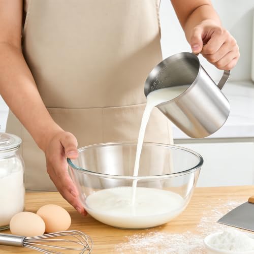 Stainless Steel Metal Measuring Cup w/Handle for Liquid,24&24oz - Image 7